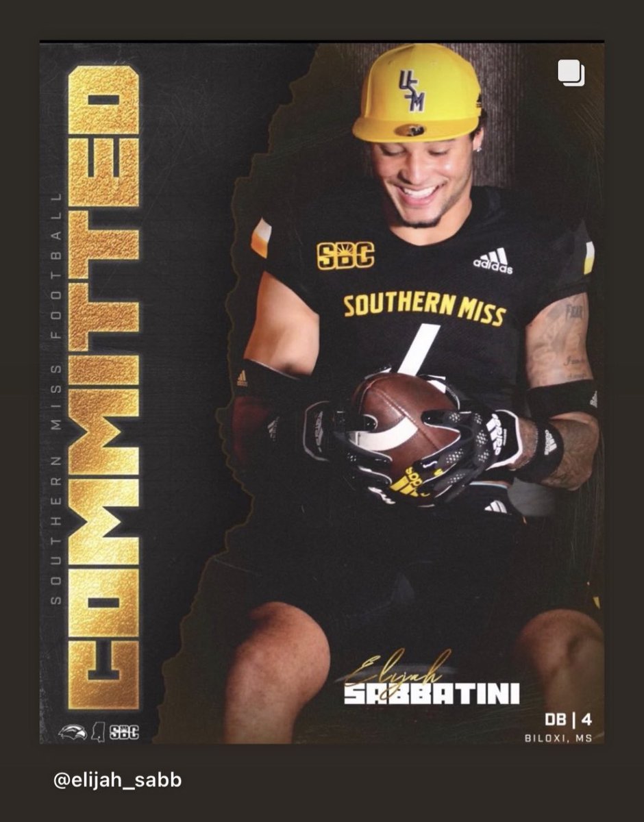 Welcome <a href="/Elijah_Sabb/">Sabb.</a> to <a href="/SouthernMissFB/">Southern Miss Football</a> #SMTTT 
EXCITING SEASONS AHEAD!
🖤💛🦅🏈🔝