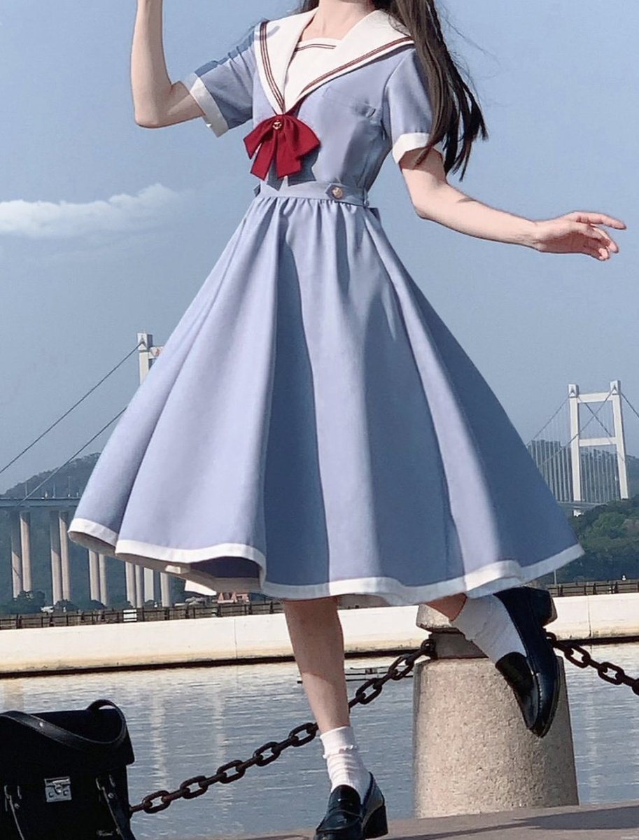 sakurabloom0's tweet photo. 爽やかな色のセーラーワンピで夏を先取り！✨

♡お洋服はこちらです♡
https://t.co/4Bi5UJE3hw https://t.co/0t8ikpVWZP