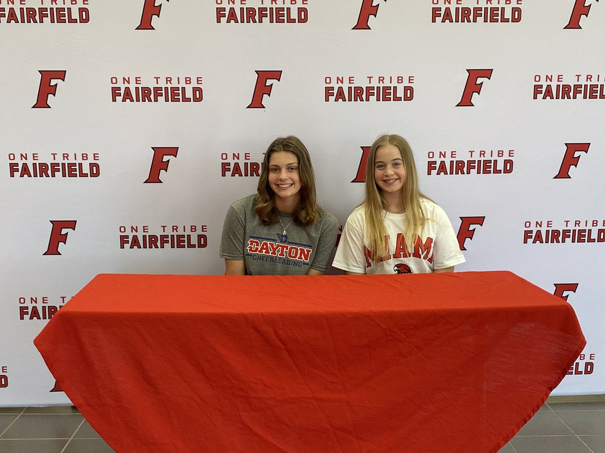 coacheflaig's tweet photo. Congratulations to these young ladies as they committed to cheering at the next level! We can’t wait to see the big things you do! 

Savy Schilling- University of Dayton
Kasey Edwards- Miami University
Mariah Cusick- University of Tampa https://t.co/zKKRAA0Hj4