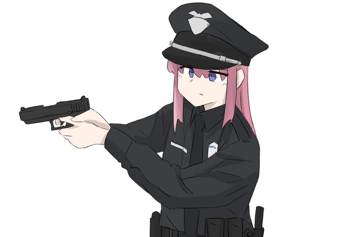 「gun policewoman」 illustration images(Latest)