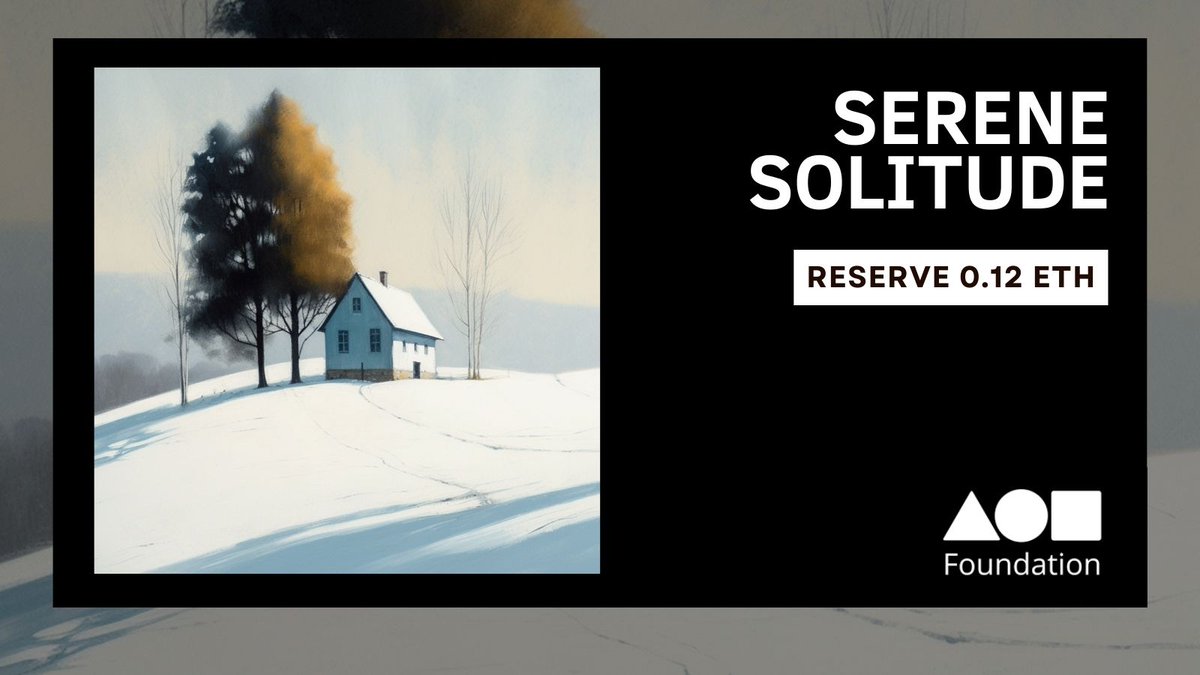 dakyxbt's tweet photo. New Drop ❄

⬜Serene Solitude from Beyond Daily Collection

"Reflect on the beauty of nature and the peace that can be found in moments of solitude"

Link on comment 🔗 https://t.co/8mJlINHsHt