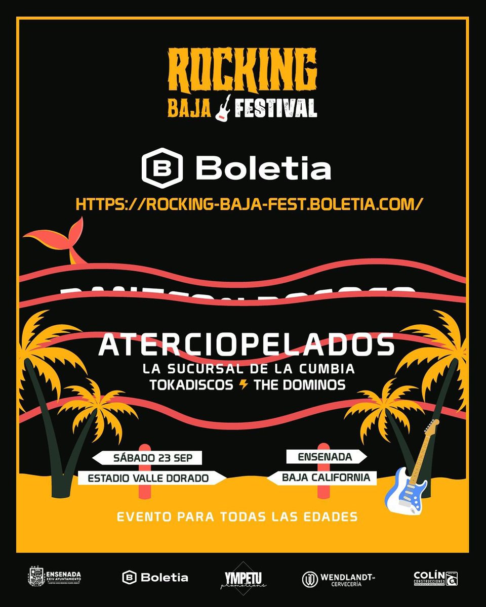 onlinemusicaye1's tweet photo. “Rocking Baja Festival” que llegará a la ciudad de #Ensenada Baja California el próximo 23 de septiembre en el Estadio Valle Dorado.

Como parte del lineup contará con la participación de la agrupación “#Aterciopelados”

 #RockingBajaFestival #AndreaEcheverri #Conector #OnLineMyE https://t.co/uNLzZU5KEj