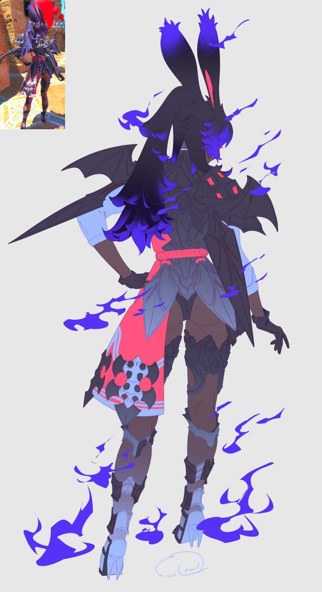 avatar_(ff14) 「nil looks」|owl 6.3🌜sakuracon 2624のイラスト