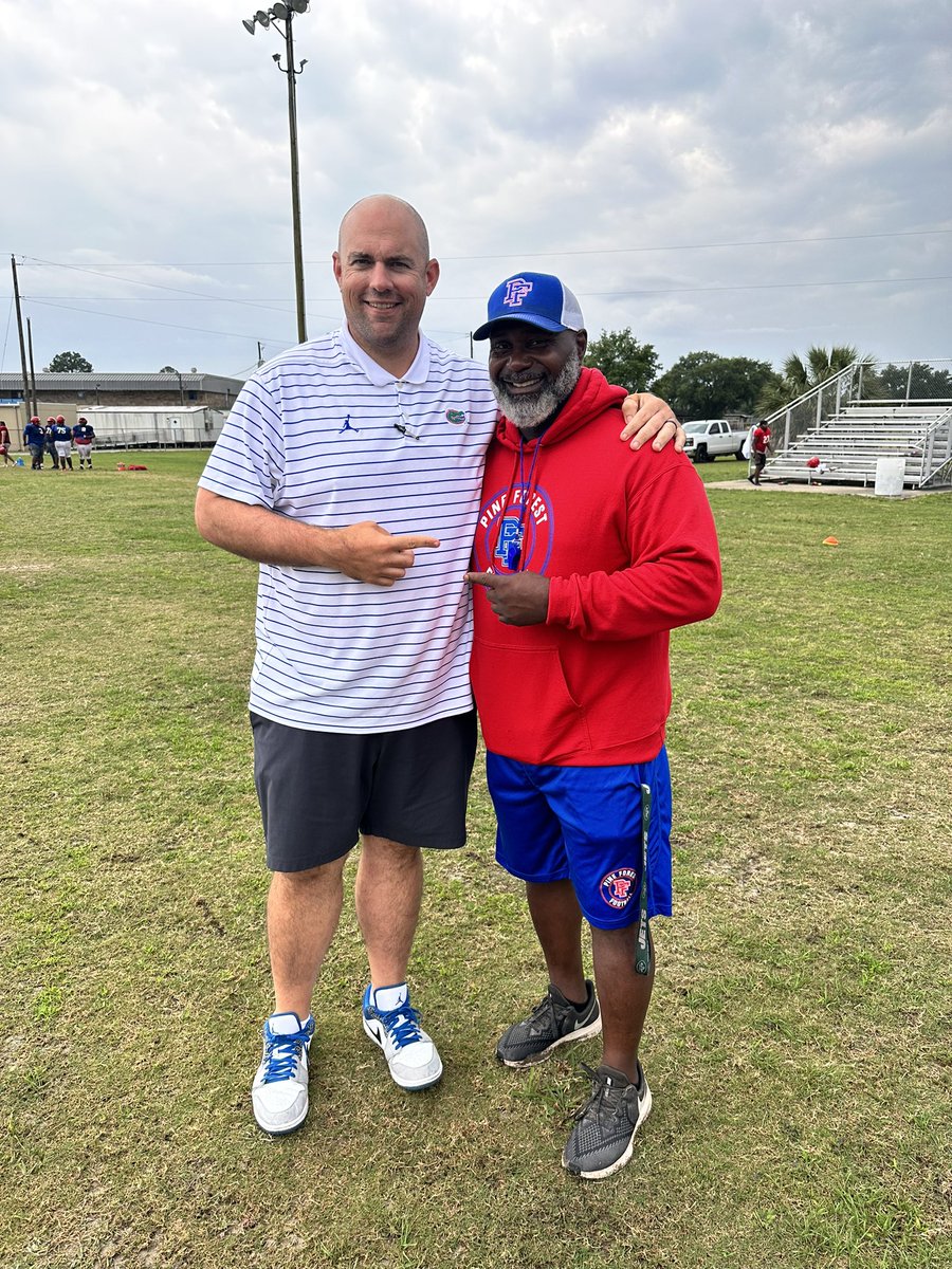 Thank you <a href="/CoachRobSale/">Rob Sale</a> &amp; The Florida Gators for coming to check out our guys!! 🐊