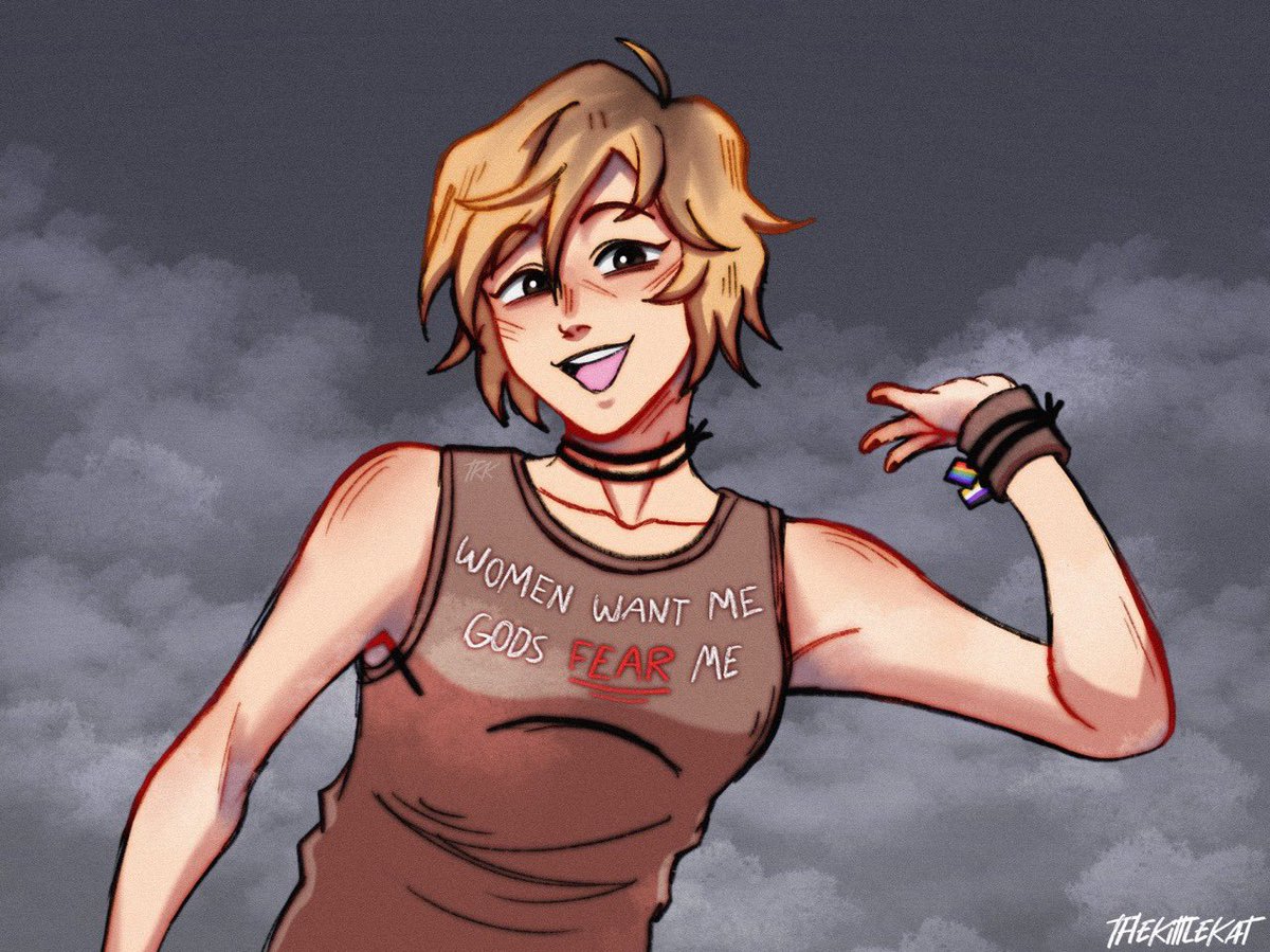 kittlekatussy's tweet image. Currently having Silent Hill brain rot
So have some old Cheryl Mason art✨