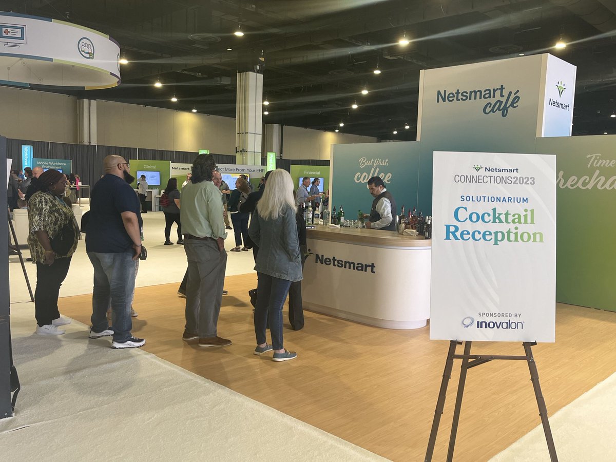 NetsmartTech's tweet photo. We had a great time at our #CONN23 community receptions, diving deeper into meaningful discussions about industry trends & the future of your organizations. We're excited to work together to continue delivering exceptional care to the communities you serve. #MakeHistoryTogether https://t.co/LW0Ox28LnT