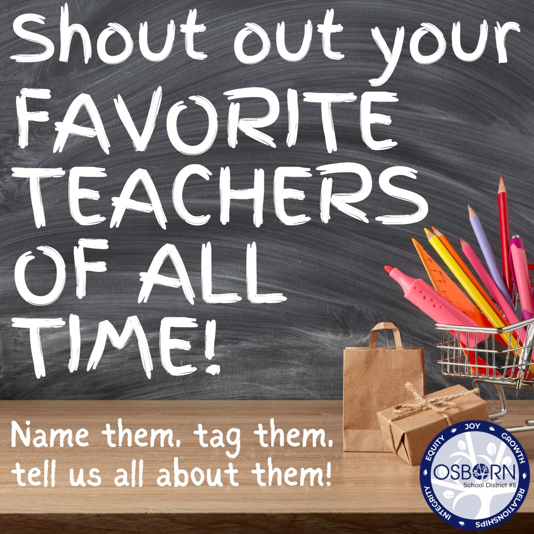 It's #TeacherAppreciationWeek, so let's APPRECIATE SOME TEACHERS!!! Tell us who YOUR favorite teachers of all time are and how they made an impact on your life! Tag them and let them know that they are appreciated!
#teachersappreciationweek #bestteacher #bestteacherever