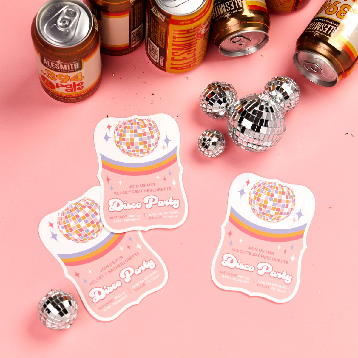 Disco fever is in the air and it's time to party! Ditch the text invite and wow your guests with a fun printable invitation. 🪩 bit.ly/3nbO6aY