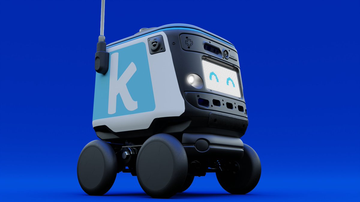 🤖👀 One thing that stands out about #Kiwibot is its design! Our robot design focuses on making people connect and interact with robots and changing people's perspectives about them. 😎 So, what catches your attention the most about Kiwibot's design? #RobotDesign