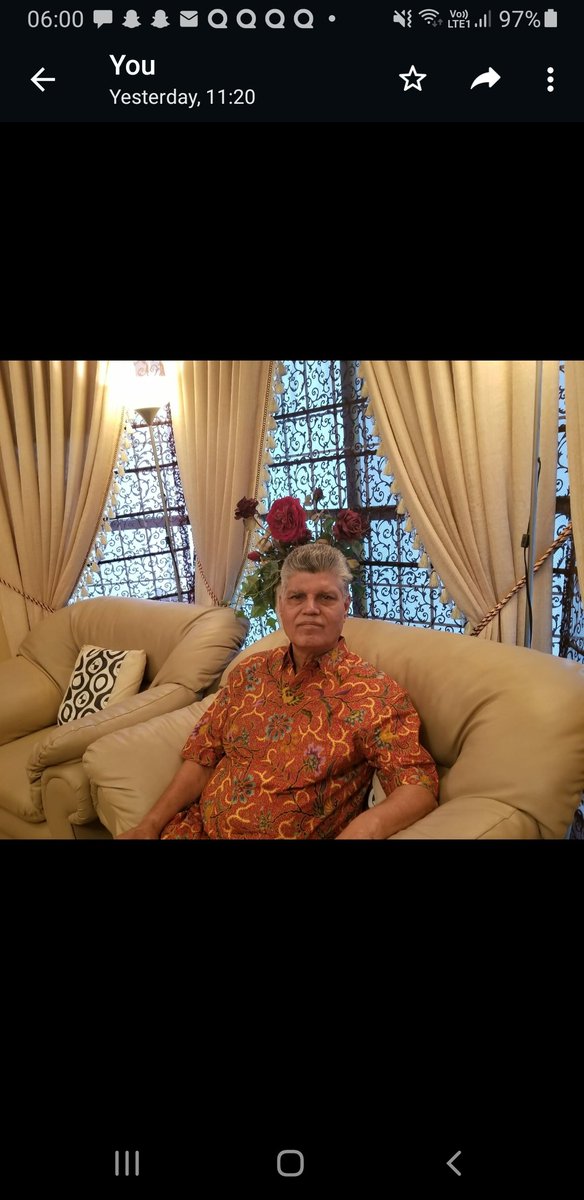 Wearing Asli Batik shirt gifted by friend in Surabaya Indonesia.