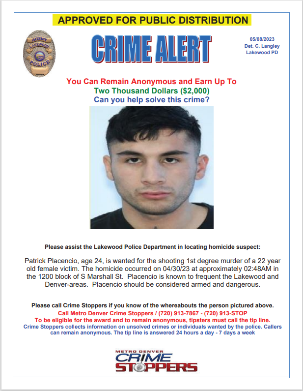 Lakewood Police Dept. on Twitter "***Crime Alert*** Call Metro Denver