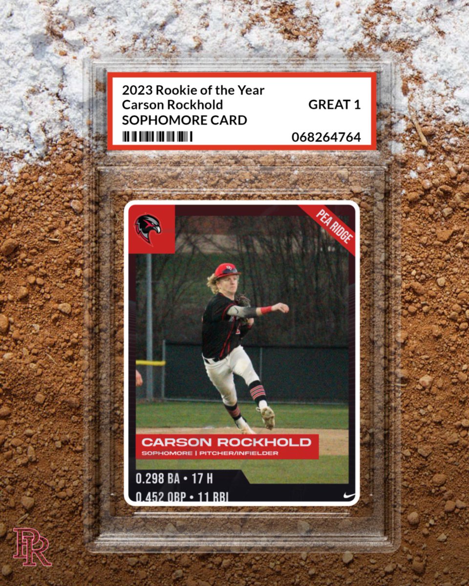 PRHSBaseball's tweet photo. Congrats to Carson Rockhold on winning the 2023 Rookie of the Year Award #BePR https://t.co/uxjeczhuBL