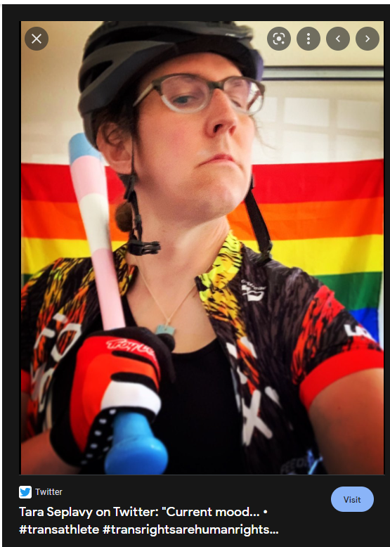 ithompsonfdn's tweet photo. @i_heart__bikes @BicyclingMag @usacycling How Tara feels about women cyclists who speak up. @BicyclingMag Use a baseball bat. https://t.co/ezYN8Am5WF