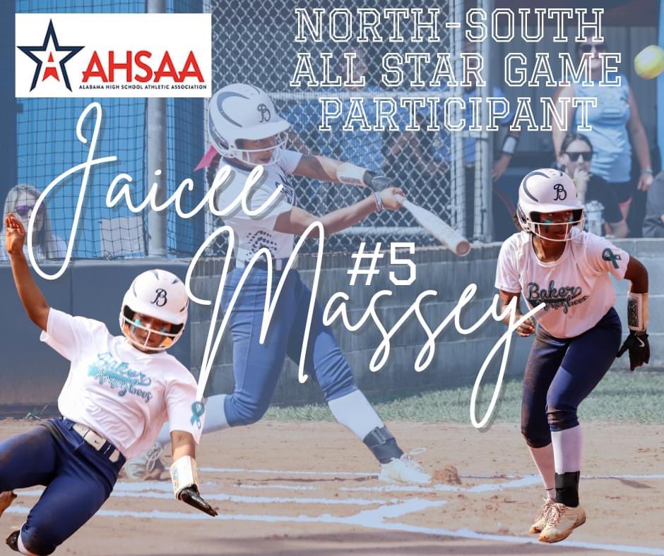 HUGE Honeybee CONGRATULATIONS  to Jaicee Massey on being named to the North-South All Star Softball Game!!
We are SO SUPER PROUD of Y O U !! 
Batting AVG : .355
OBP: .423 HR: 6
RBI: 30  RUNS SCORED: 30  FPCT: .929
39 POs in 42 TCs. 

#itsagreatdaytobeahoneybee #operationoxford