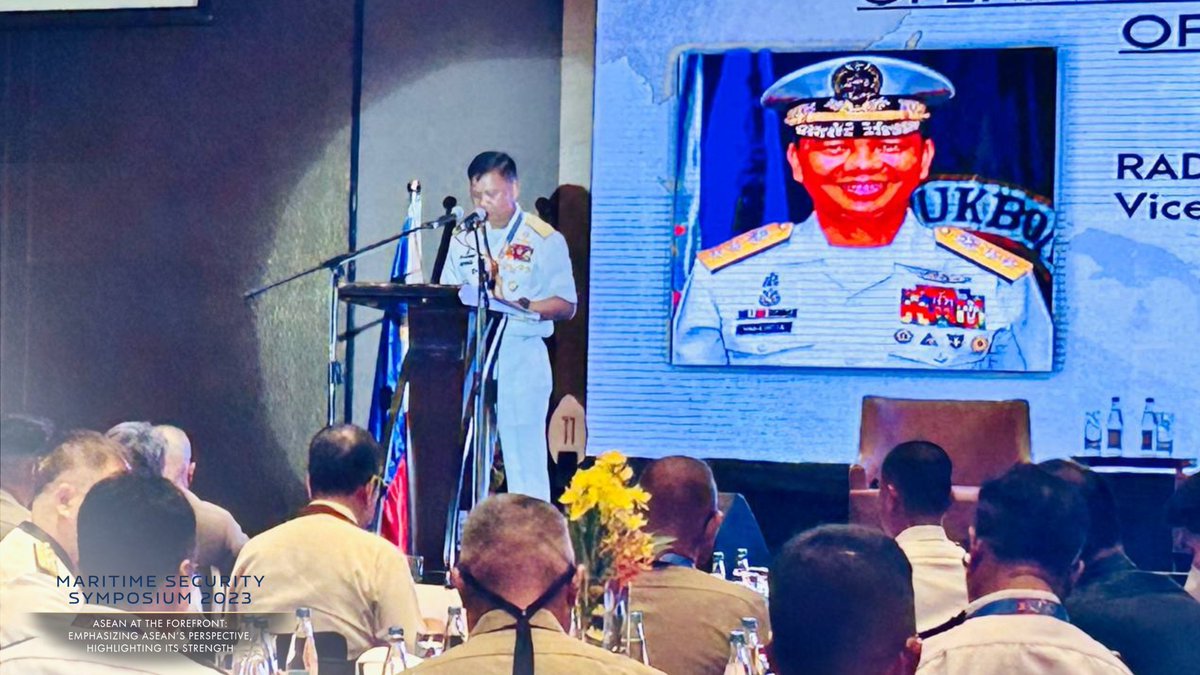 RADM VALENCIA: “It is with high hopes that through this symposium, we may all gain insights and a deeper understanding of the necessity of a coordinated and cohesive ASEAN maritime response and... (1/2) <a href="/Philippine_Navy/">Philippine Navy</a>
