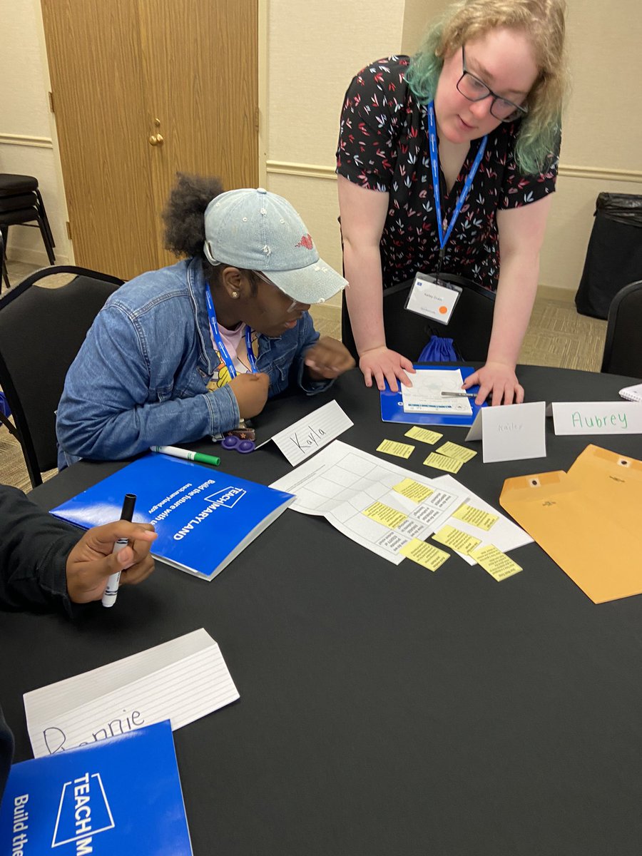 HelloMrsCaine's tweet photo. So honored to present at today’s Teach Maryland conference in Baltimore. What an amazing group of high school students looking ahead to a career in teaching. Can’t wait to see each of you leading your own classroom one day. @CalvertnetMath @calvertnet https://t.co/OxaN4qcjDY