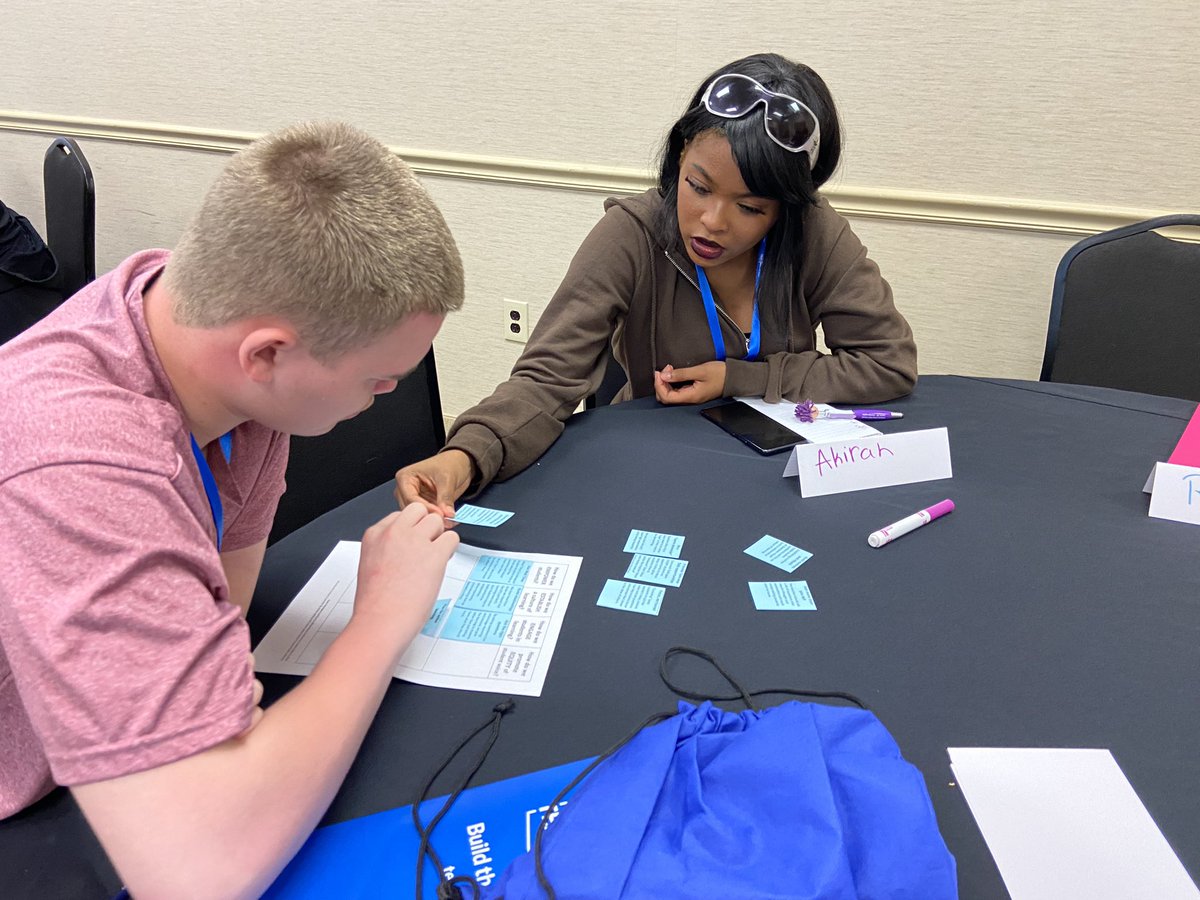 HelloMrsCaine's tweet photo. So honored to present at today’s Teach Maryland conference in Baltimore. What an amazing group of high school students looking ahead to a career in teaching. Can’t wait to see each of you leading your own classroom one day. @CalvertnetMath @calvertnet https://t.co/OxaN4qcjDY