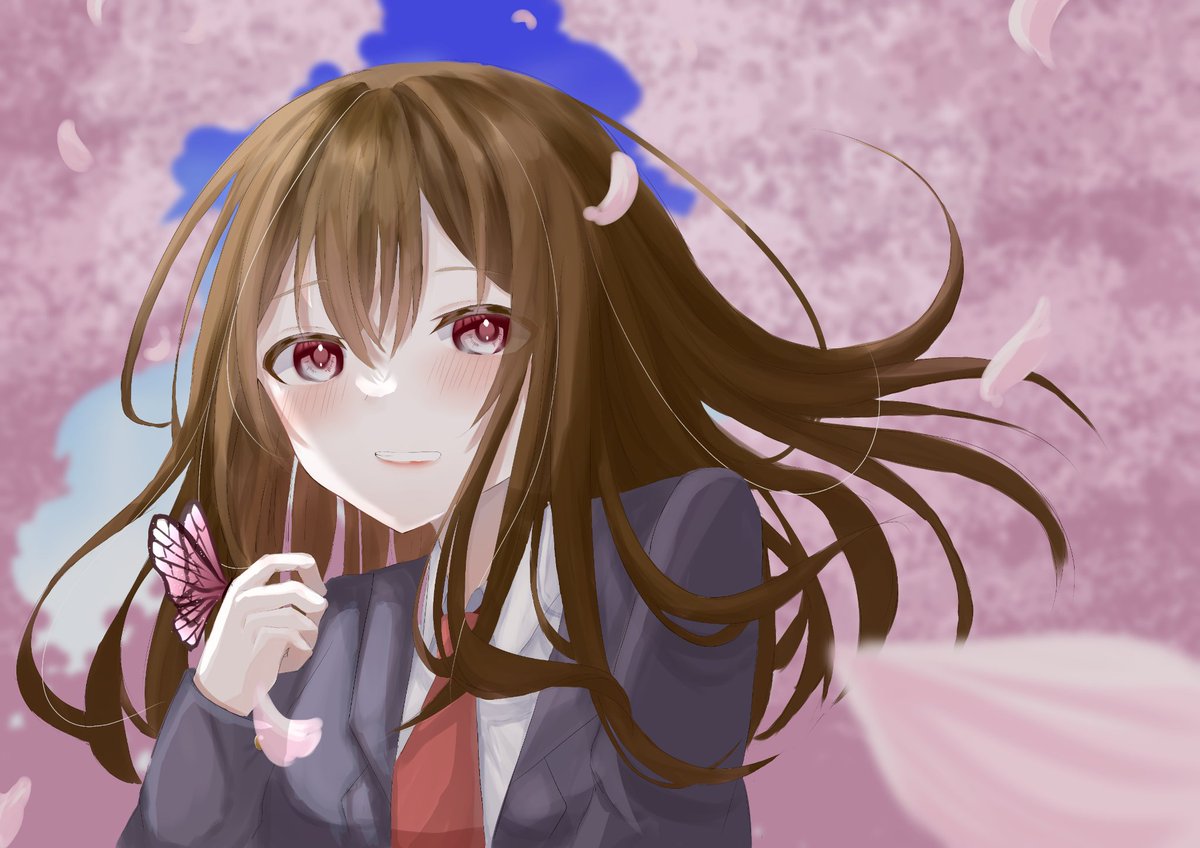 RAMIRASUTO's tweet image. 春イラスト描きました！５月はまだセーフ…？
#イラスト #特訓中
 #絵描きさんと繋がりたい