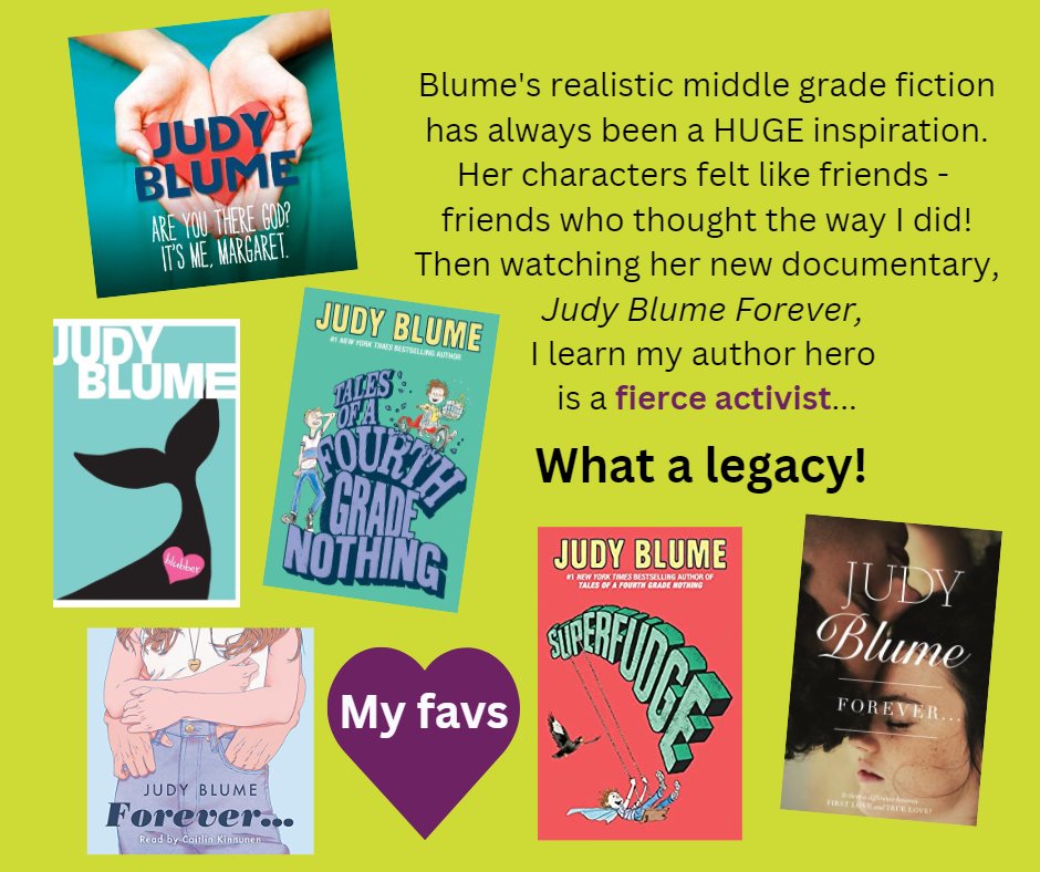 authormimiolson's tweet image. #judyblume #BookPosse #BookExcursion #MGBookChat#MGBookClub