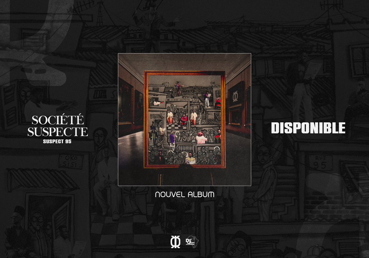 L’album est là ! L’album est disponible !!! 
"SOCIÉTÉ SUSPECTE " ! Mon premier album est disponible ! 
Suspect95.lnk.to/ALBUMSOCIETESU…