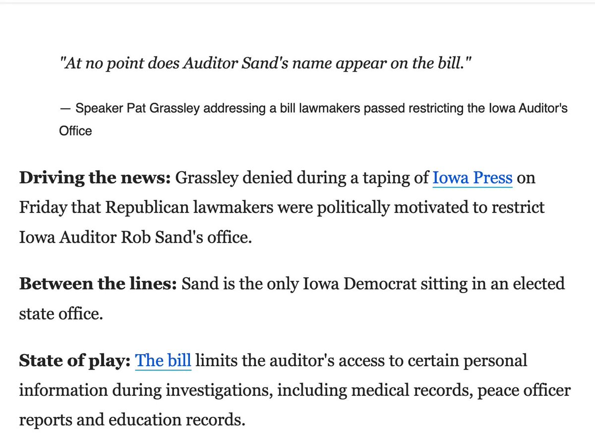 When this is your best point, you've lost the argument. 

Saying "he's not in our little club and we don't want him pointing out waste, fraud, and abuse" would at least be honest.