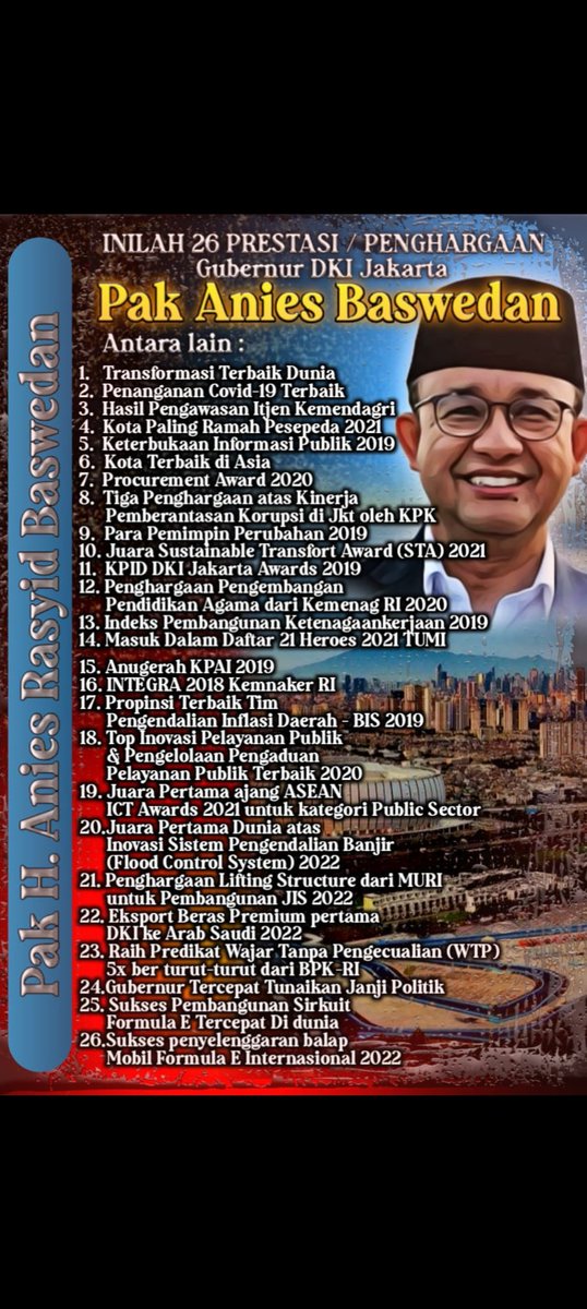 Telah diterbitkan buku Anies Baswedan tentang kepemimpinan nya di DKI Jakarta........

Semoga mencerahkan 🤭🤭🤭
