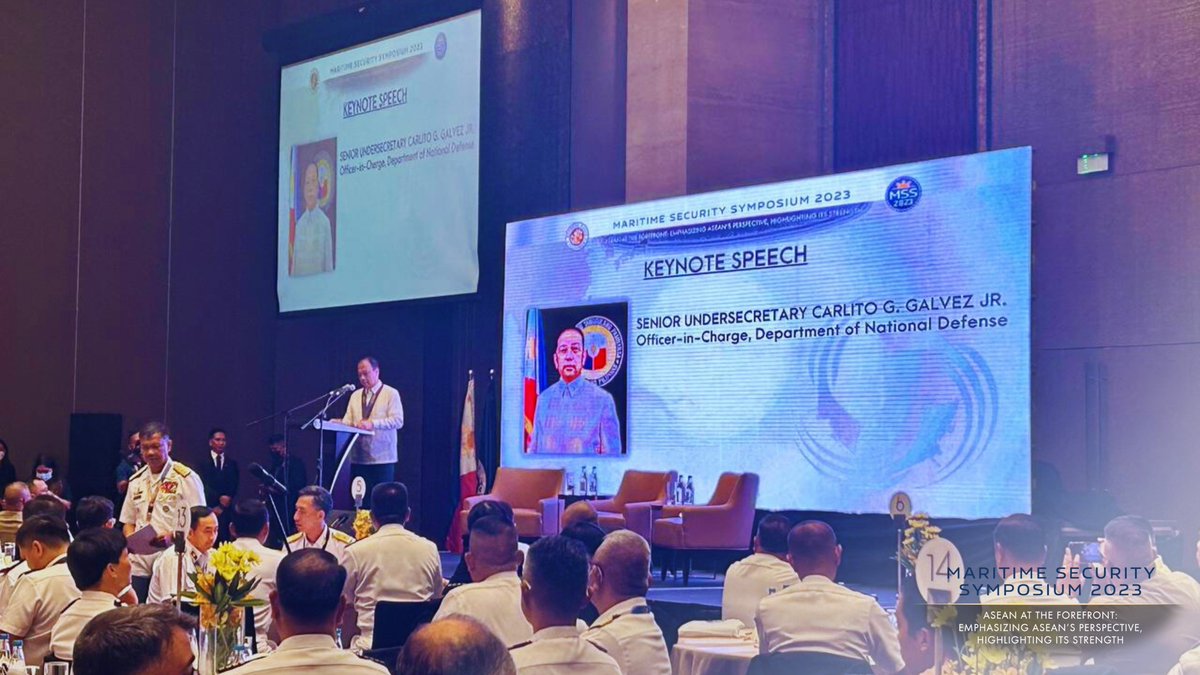 He emphasizes that ensuring maritime security must be viewed as a  way to sustain our economic gains for the actual benefit of our people. #MSS2023 #17thANCM
