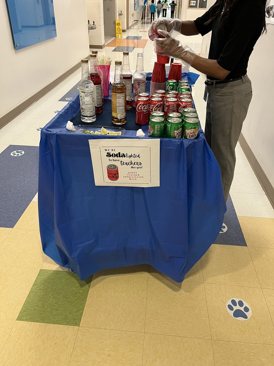 Day one of teacher appreciation week! My cherry coke so sodalightful