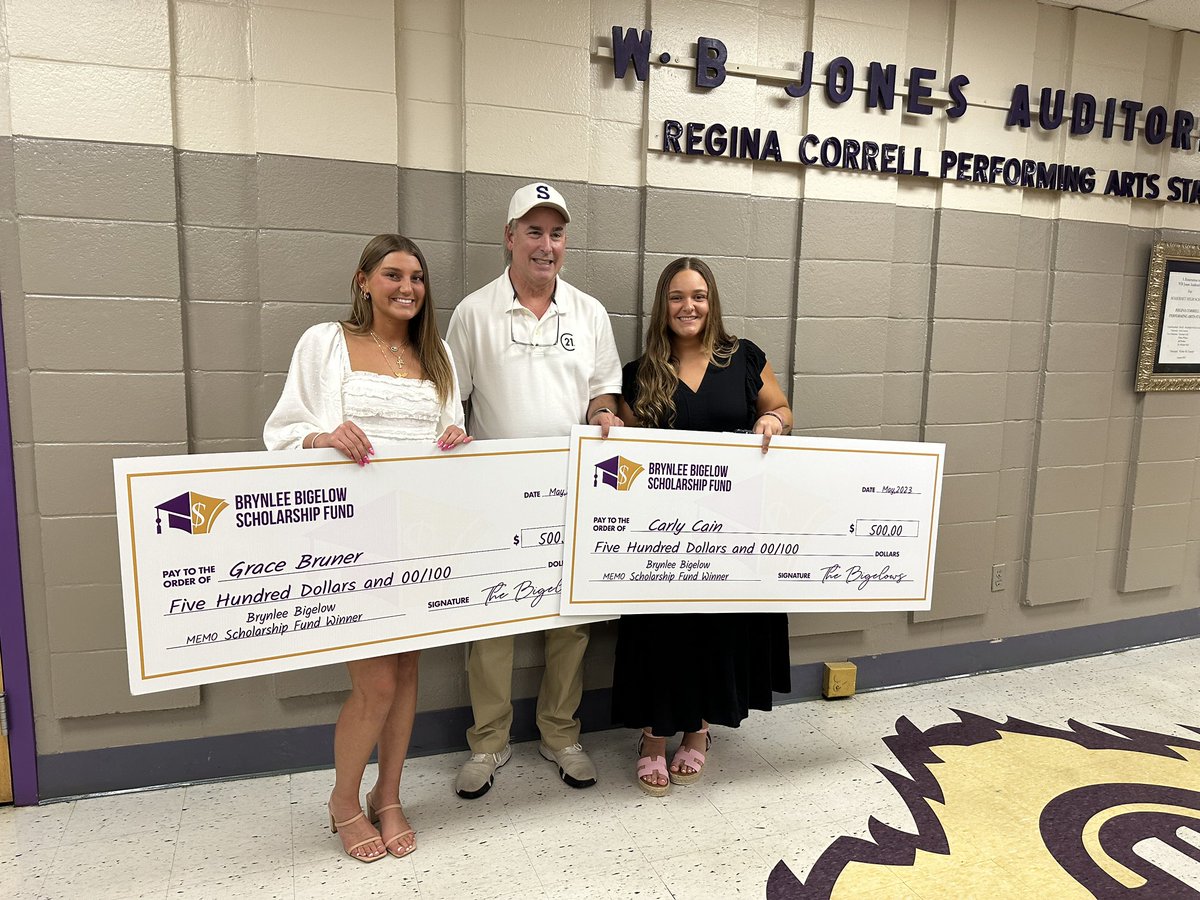 BethyCheer's tweet image. So proud of both of you!! @graceebruner and Carly Cain!  💜💛