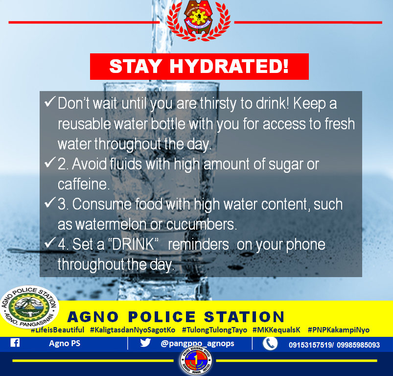 pangppo_agnops's tweet photo. STAY HYDRATED!

#SERBISYONGNAGKAKAISA 
#ToServeandProtect 
#PRO1RegionalDirector
#PangasinanPPO
#PoliceRegionalOffice1Official https://t.co/bpHY2pZ7rq