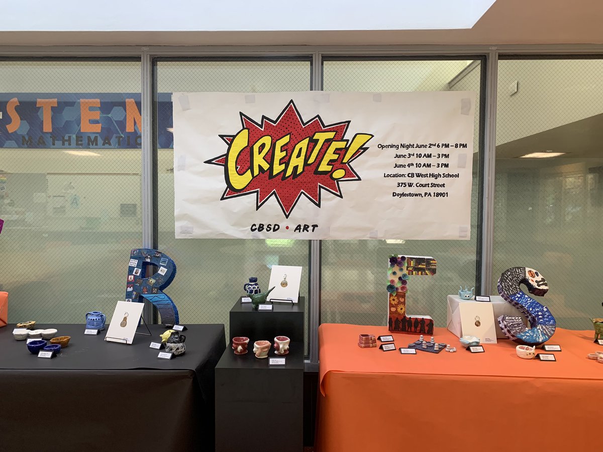 Another year, another successful art show! Close to 700 hundred pieces of artwork to showcase what our art students have been creating all year! Very proud of all their hard work. Love seeing all the artwork together! <a href="/CBUnamiMS/">Unami Middle School</a> <a href="/FedorowiczCBArt/">Ms. Fedorowicz CBSD Art</a> <a href="/CBSDart/">Cҽɳƚɾαʅ Bυƈƙʂ Aɾƚ</a>