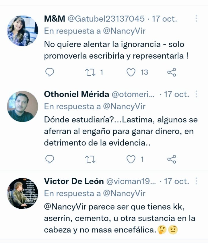 rayo_119's tweet photo. @Gatubel23137045 Por ejemplo aquí donde usted se unió a una serie de insultos a personas que no pensaban como usted, al menos tenía una foto para identificarse pero desde que comenzó la campaña se cambió nombre y fotografía de perfil. ¿Le parece esto honesto? https://t.co/eCGePMUwrJ