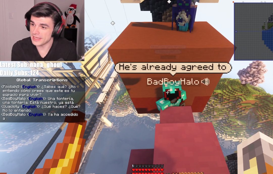 PeachTiger🎗🐷👑 QSMP 🎫🚂 USMP 🌐🎙️ on Twitter "Leo got mad at Spreen for