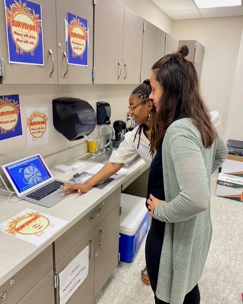 Playing Survivor for Teacher Appreciation Week #ichoosecsd #teacherappreciationweek instagr.am/p/CsAOSoIuj7s/