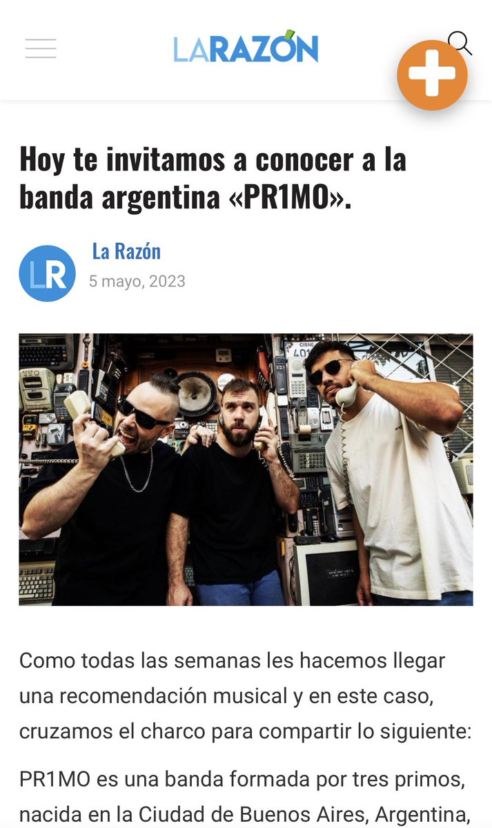 <a href="/PR1MOOFICIAL/">PR1MO</a> dando sus primeros pasos en Uruguay!! #rock #primo #pr1mo #rioplatense #uruguay #argentina #larazon <a href="/LuiBenech/">Lui Benech</a> <a href="/LaRazonUy/">LaRazonUy</a>