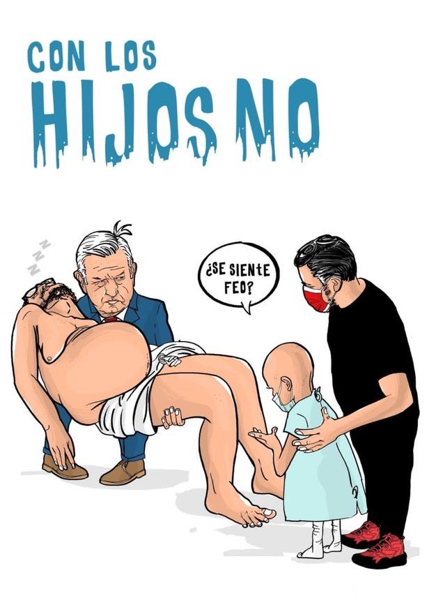 No RT esto, ya que a #DonPendejo <a href="/lopezobrador_/">Andrés Manuel</a> se le revientan las hemorroides 

Cortesía de <a href="/chavodeltoro/">Chavo del Toro 🖌️</a>
#ConLosNinosNo

CCP al parásito de <a href="/_JRLB_/">José Ramón López Beltrán</a>  #JoseRamonLopezBeltran