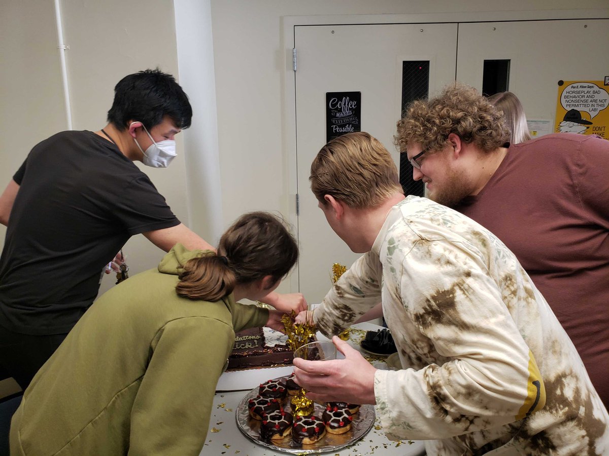 You’ve heard of the sword in the stone, but our fourth years pulled Excalibur (aka the knife) from the cake to get ready for next year! 🎂 🗡️
