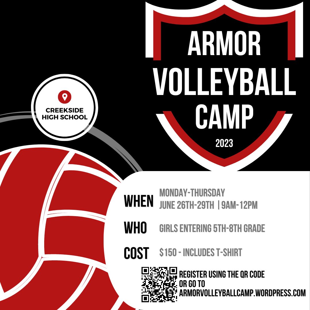 CHSKnightsBoost's tweet photo. Girls Volleyball Summer Camp! @CreeksideVB https://t.co/Mp4ziPtnhS