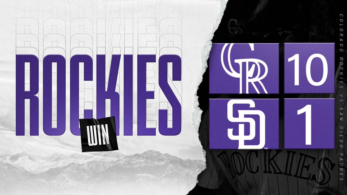 TotalPackageAPH's tweet photo. 10 RUNS!
18 HITS!
DOMINATION OF THE PADRES!
ROCKIES WIN 10-1 AND HEAD INTO LOS ANGELES FOR A 2 GAME SET!
Record:3-1
Key Players:
EVERYONE ON OFFENSE GOT 1 HIT!
Pitching:
J.Barrett(W): 6.0IP, 2H, 1ER, 9K
P.J. Moon: 2.0IP, 1H, 2K
Z.Quinn: 1.0IP, 0 H, 2K
#LetsGoRox https://t.co/j4PJGXhtC1