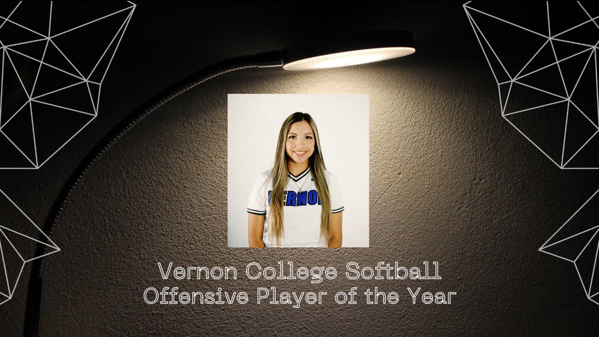 Vernon College Offensive Player of the Year 2023,  Jenna Fabela! Congratulations!!