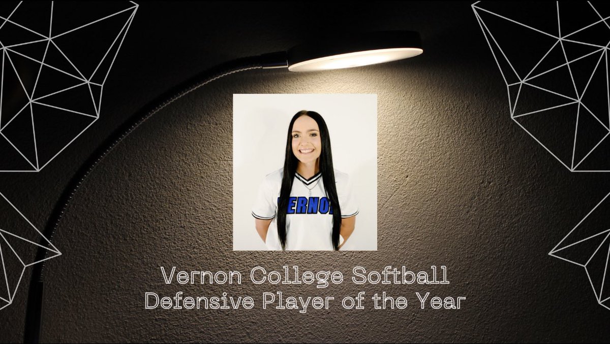 Vernon College Defensive Player of the Year 2023,  Savannah Pemberton! Congratulations!!