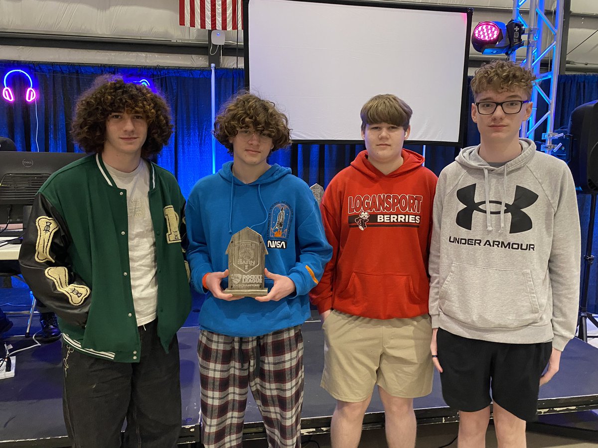 Congrats to the Logansport Berries Rocket League team on their 1st place finish in the high school division of Day 1 at the Battle at the Barn!