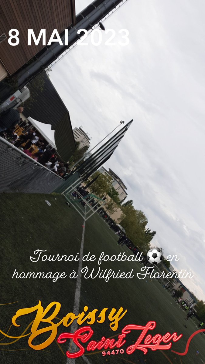 SHAIMA948's tweet photo. 📌Lundi 8 mai 2023/14h45/20h30
📍Stade Maurice Preault
🕊🤍 Hommage à Wilfried Florentin 
 @Ville_Boissy 
#EFSB @FSDVA 
https://t.co/TiwB45Jpkt https://t.co/fhFXAiT6y5