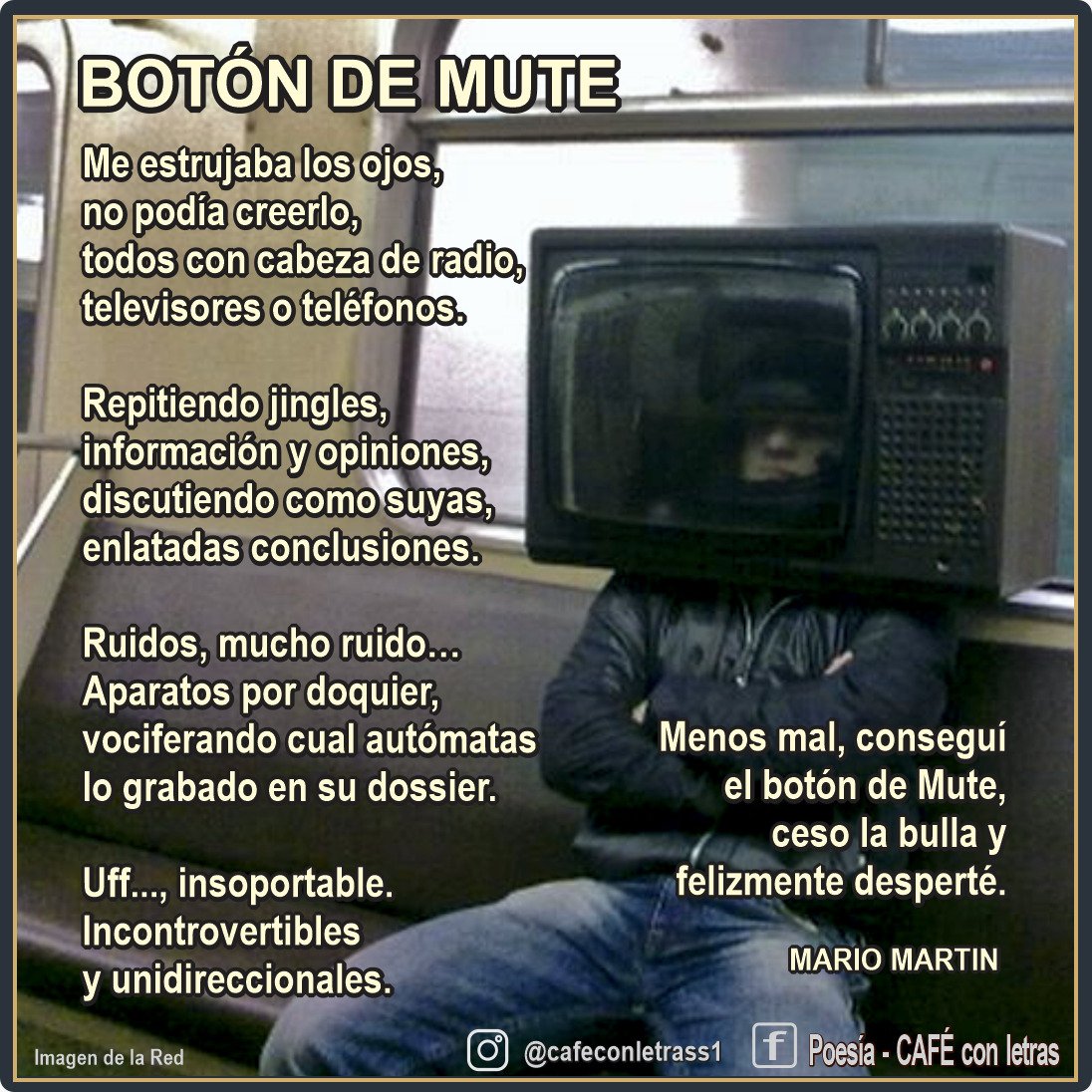 CafeConLetrasS1's tweet photo. Uff..., insoportable.
Menos mal... https://t.co/ESli01gTWP