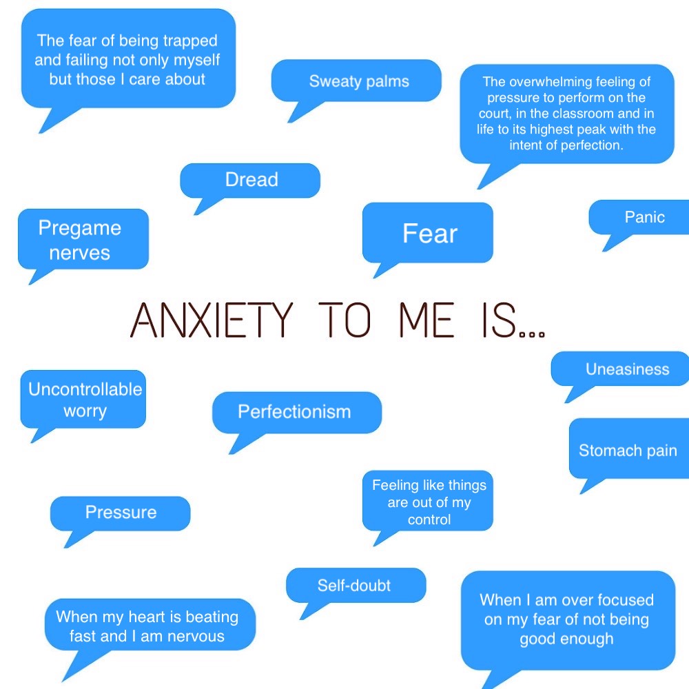 May is Mental Health Awareness Month.

To #StartTheConversation we asked our student-athletes for examples of what anxiety means to them.

@CAASports x #AthleteAnxiety