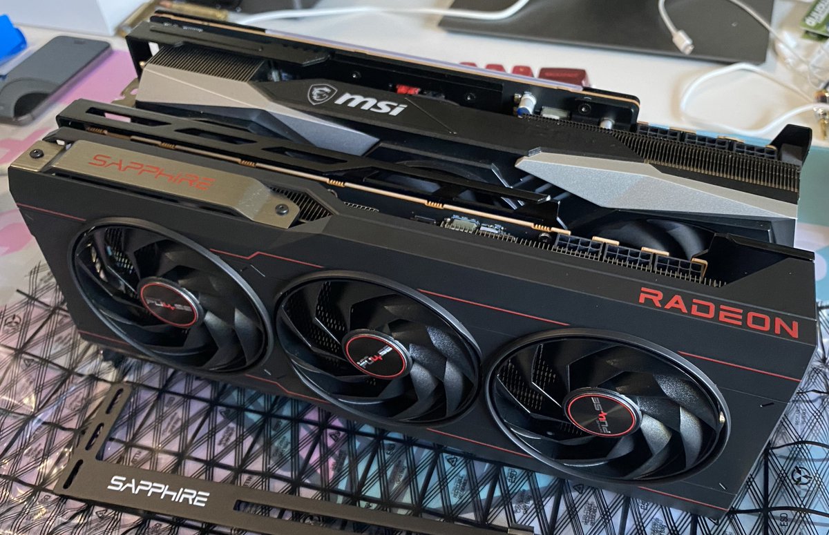 TheBinaryRunner's tweet photo. Time to upgrade. @SapphireTech Pulse 7900 XTX replacing the @msigaming 6900 XT.

I used to love @NVIDIAGeForce, but way too proud of their products. @AMD has a much better price point, but hope @LisaSu capitalizes on the opportunity to make gaming affordable again. https://t.co/NY8ovKl2JB