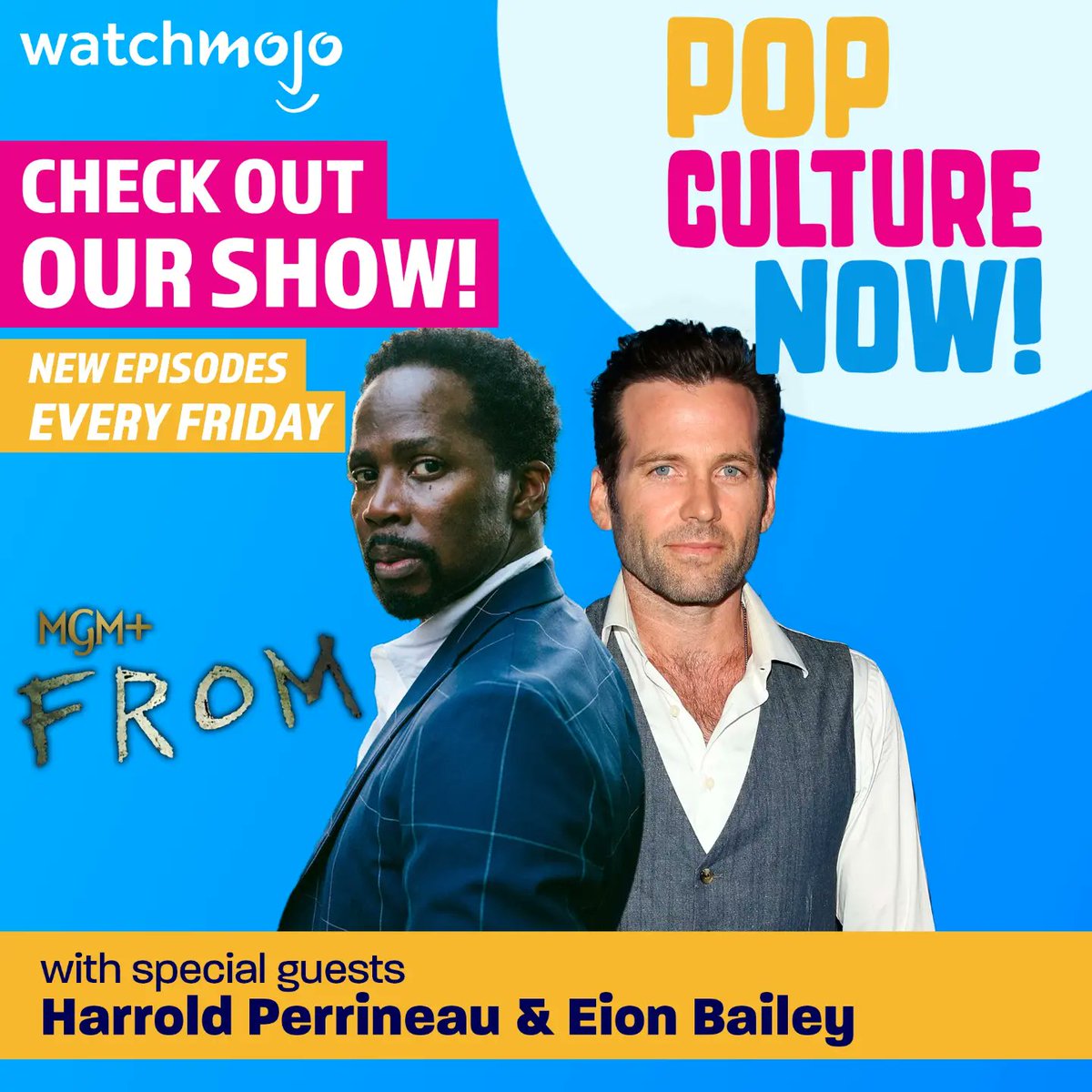 PopCultureNowWM's tweet photo. Calling all @mgmplus #From fans! Check out the latest episode of the @watchmojo pod for interviews with Harrold Perrineau &amp; Eion Bailey about season 2 and so much more -> https://t.co/tyg0hYxq88 (vid available to YT members) https://t.co/bVhC5UoYWI