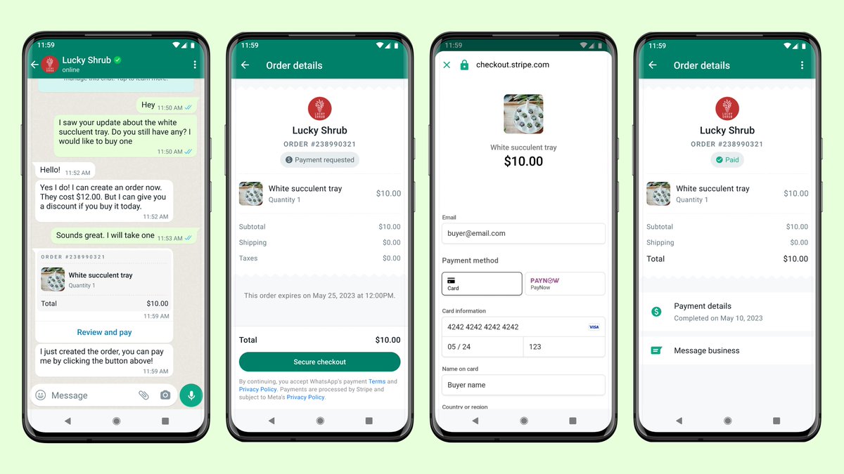 📢 <a href="/WhatsApp/">WhatsApp</a> Singapore users can now pay local businesses for goods and services seamlessly and securely right within a WhatsApp chat.