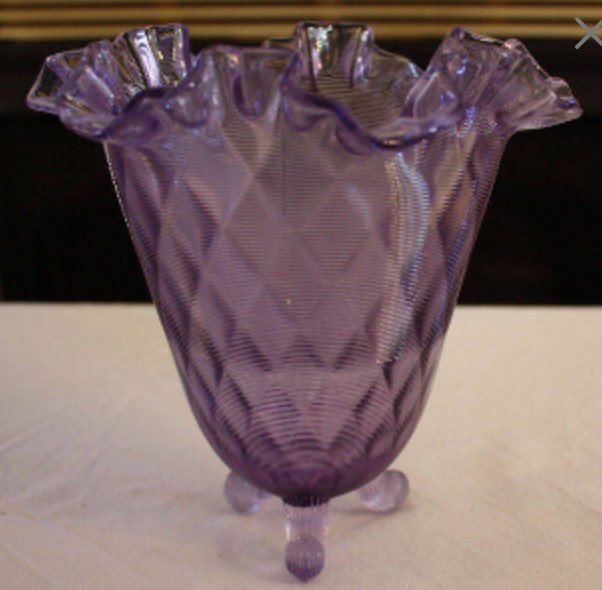 emmasattic98's tweet photo. Vintage Fenton Wisteria Threaded Diamond-Optic Footed Vase 8455 WT by EmmasAtticTreasures https://t.co/78xA7YfKMc via @Etsy #Vase #Footed #Fenton #Wisteria #ThreadedDiamondOptic https://t.co/iFg1G1oeat