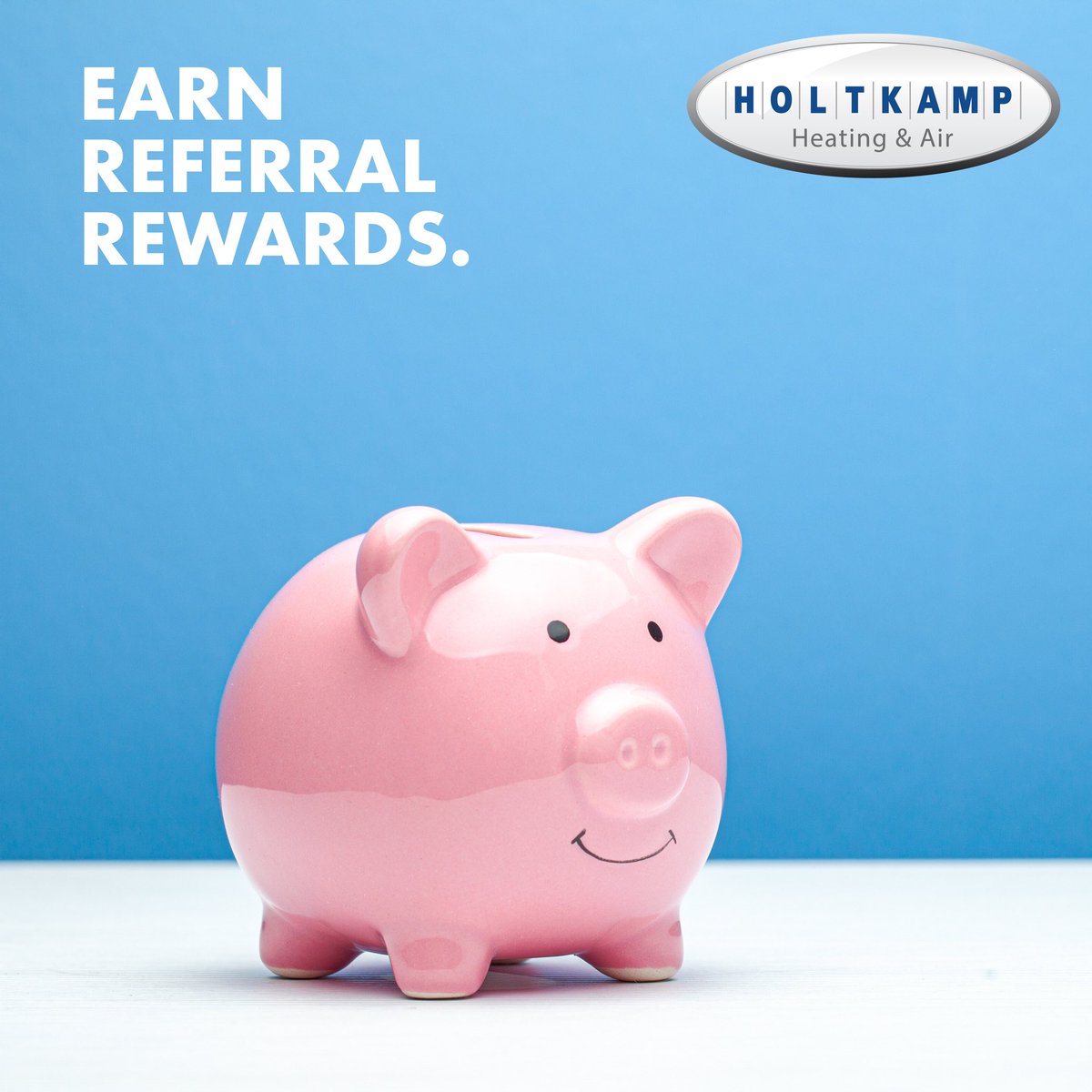 Earn summer cash with our referral program! Know someone who needs help with their HVAC system? Send them our way &amp; get rewarded. You'll receive a $100 Visa gift card if they buy a new system, or a $25 Visa gift card for any service call booked. HoltkampHVAC.com